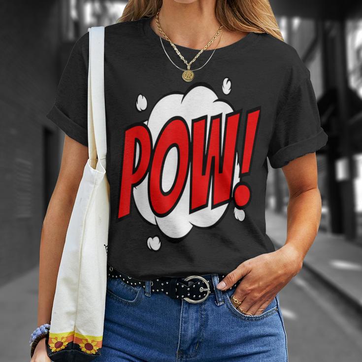 POW Comic Art Book Superhero Bubble Cartoon T-Shirt T-Shirt Gifts for Her