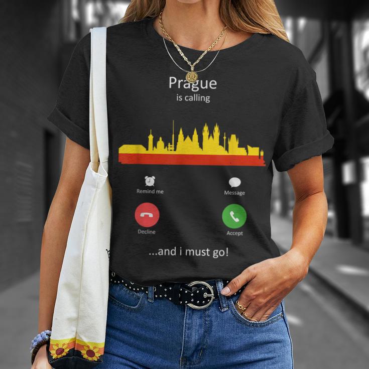 Prag Ruft Und Ich Muss Gehen Lustiges Prag T-Shirt Geschenke für Sie