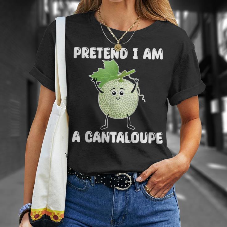 Pretend I Am A Cantaloupe メロン コスチューム マスクメロン Tシャツ 彼女への贈り物