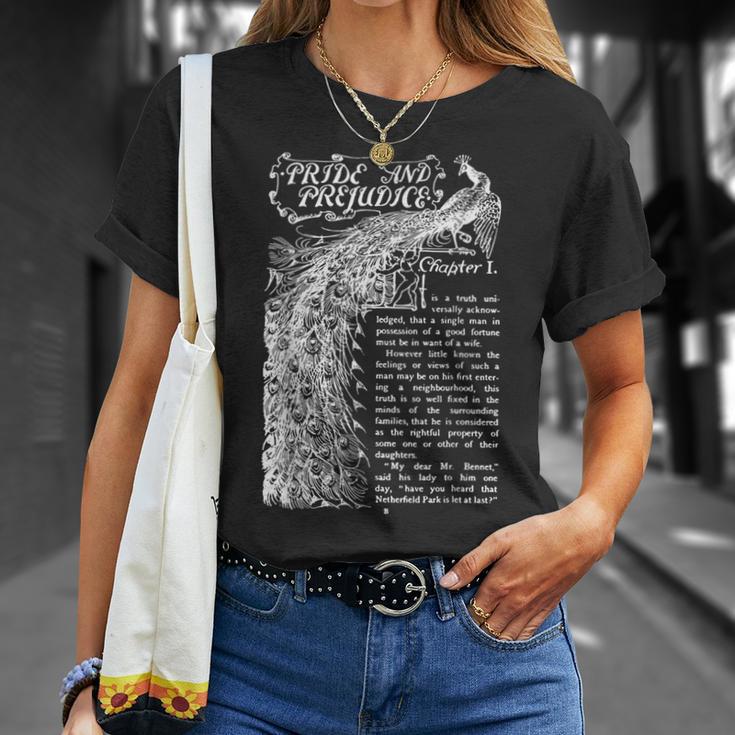 Pride And Prejudice Women Jane Austen Books T-Shirt Gifts for Her