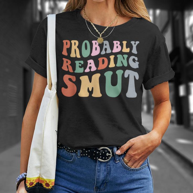 Probably Reading Smut Retro Spicy Romance Books Smut Reader T-Shirt Gifts for Her Probably Reading Smut Retro Spicy Romance Books Smut Reader T-Shirt Gifts for Her