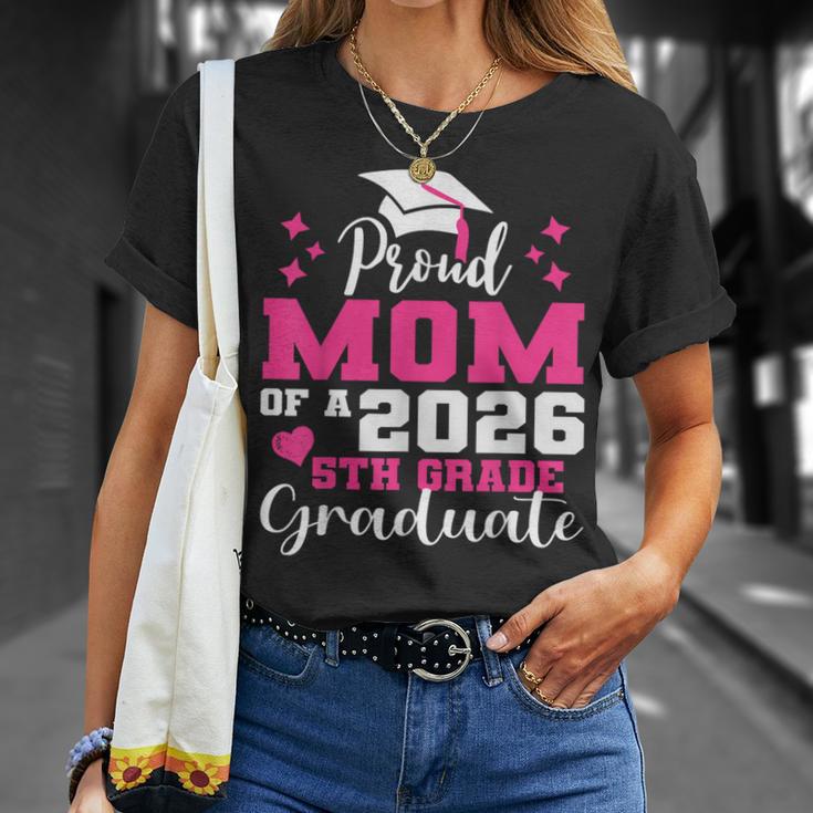 Proud Mom Of 5Th Grade Graduate 2026 Elementary Graduation T-Shirt Gifts for Her
