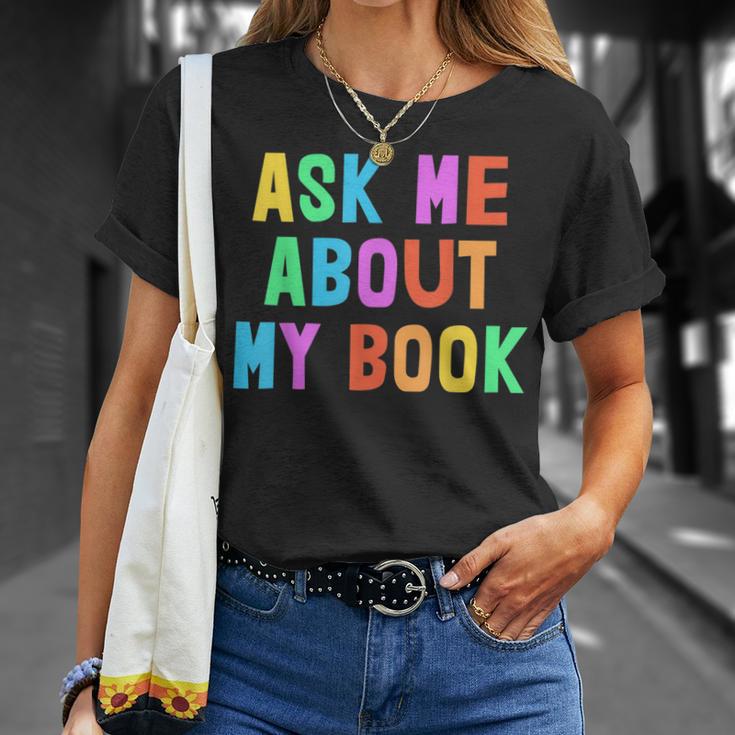 Published Author Squad Writing Crew Ask Me About MY BOOK T-Shirt Gifts for Her