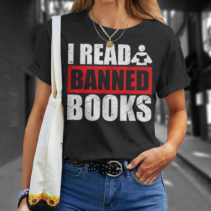 I Read Banned Books Readers Reading Sarcastic T-Shirt Gifts for Her