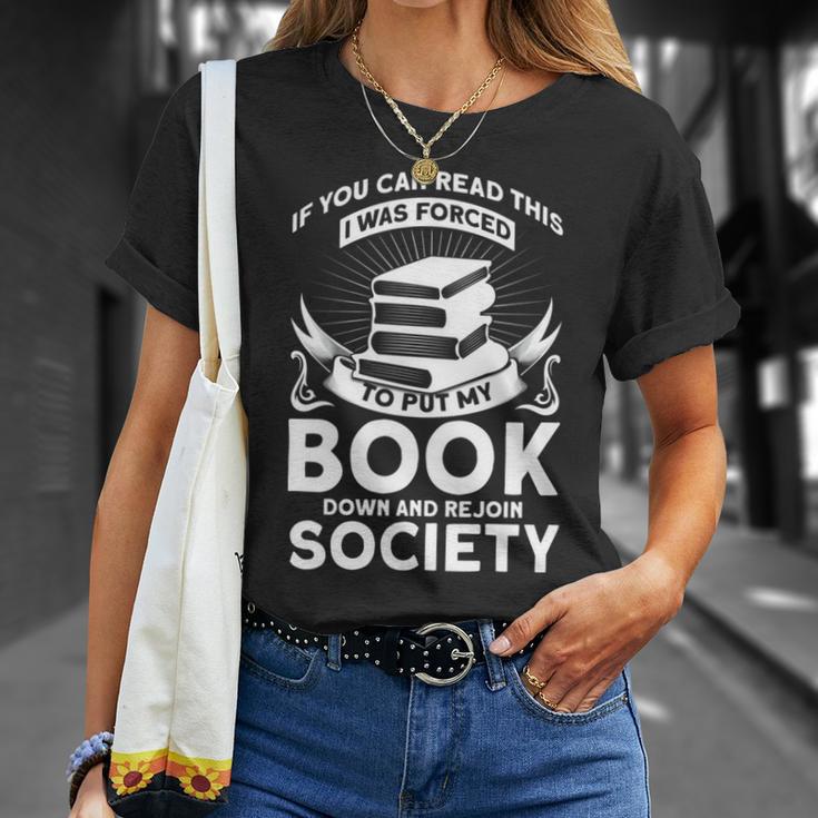 If You Can Read This I Was Forced To Put My Book Down Book T-Shirt Gifts for Her If You Can Read This I Was Forced To Put My Book Down Book T-Shirt Gifts for Her