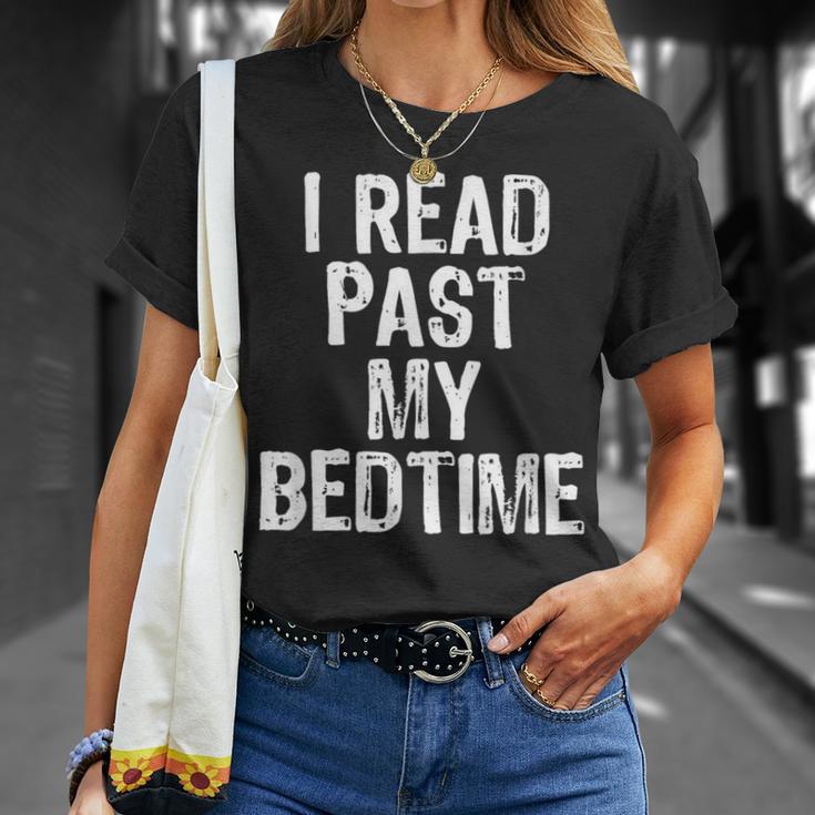 I Read Past My Bedtime Book Lover Reader T-Shirt T-Shirt Gifts for Her