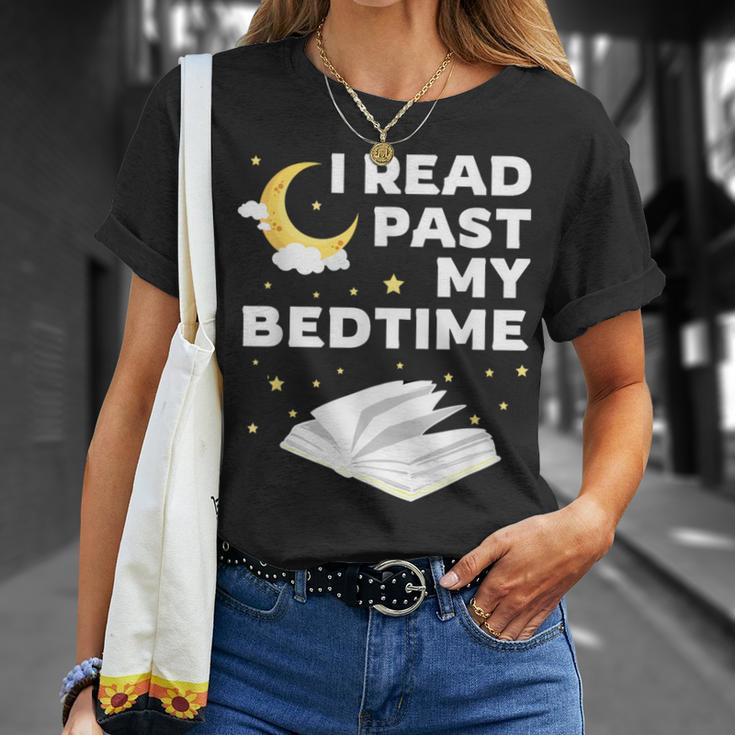 I Read Past My Bedtime Shirts For Book Reader T-Shirt Gifts for Her