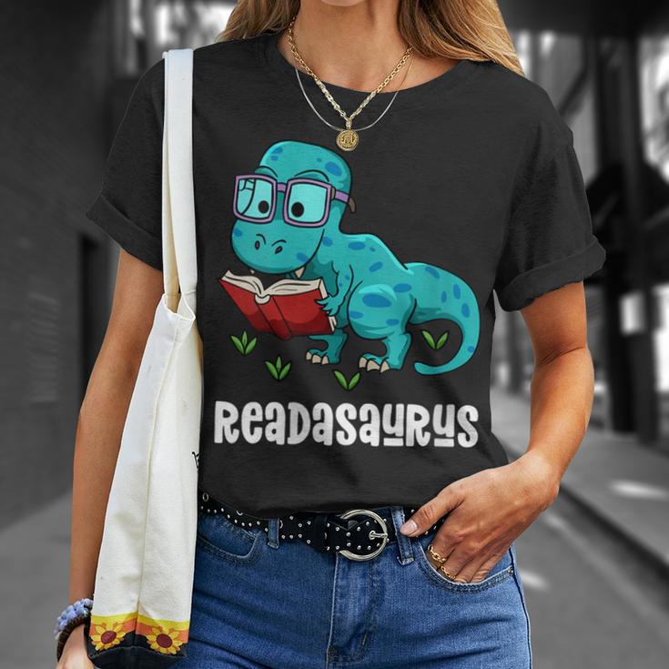 Readasaurus Reading Dinosaur Bookworm Book Reader Meme T-Shirt Gifts for Her Readasaurus Reading Dinosaur Bookworm Book Reader Meme T-Shirt Gifts for Her