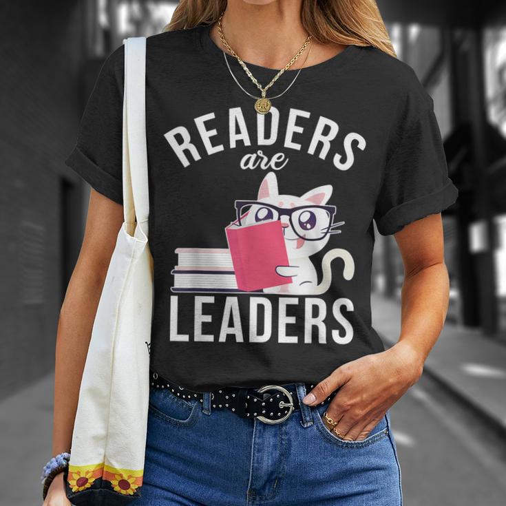 Readers Are Leaders Book Reading T-Shirt Gifts for Her