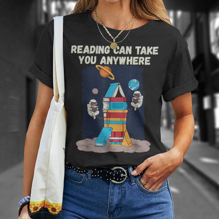 Reading Can Take You Anywhere Astronaut Book Lover Teacher For Men Women Kids T-Shirt Gifts for Her Reading Can Take You Anywhere Astronaut Book Lover Teacher For Men Women Kids T-Shirt Gifts for Her