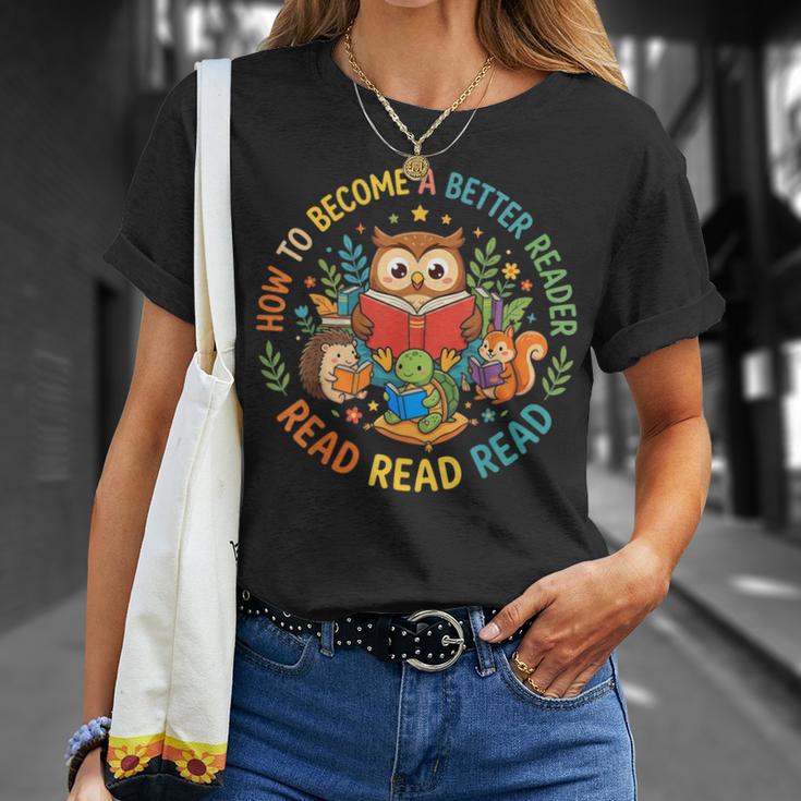 Reading Better Reader Read Book Lover Kids T-Shirt Gifts for Her