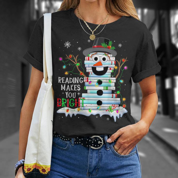 Reading Make You Bright Reader Book Lover Bookworm Christmas T-Shirt Gifts for Her Reading Make You Bright Reader Book Lover Bookworm Christmas T-Shirt Gifts for Her
