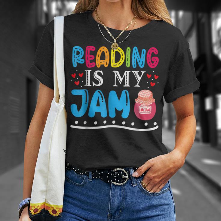 Reading Is My Jam I Love To Read Books Boy Girl T-Shirt Gifts for Her