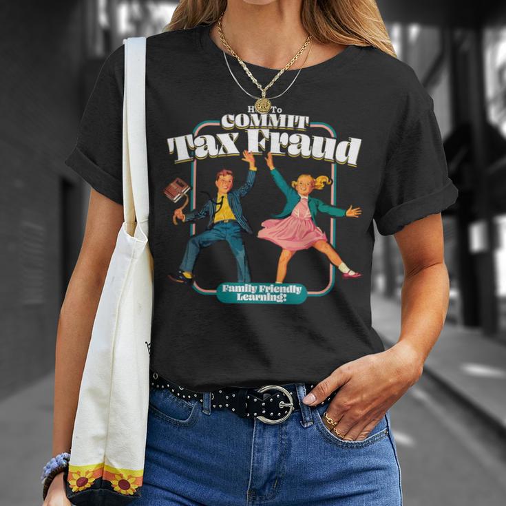 Retro Children's Book Learning Series How To Commit Tax Fraud Family Friendly Learning T-Shirt Gifts for Her Retro Children's Book Learning Series How To Commit Tax Fraud Family Friendly Learning T-Shirt Gifts for Her