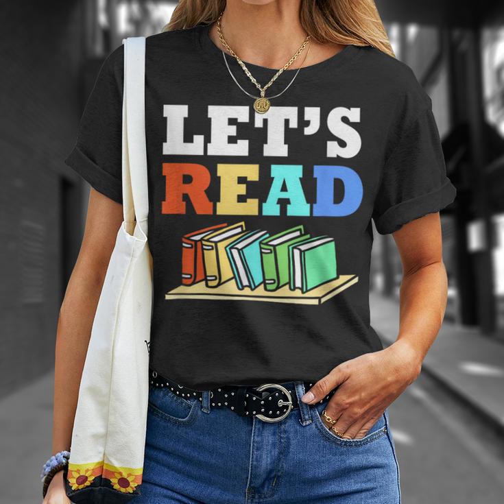 Retro Reading Teacher Book Lover Let's Read T-Shirt Gifts for Her Retro Reading Teacher Book Lover Let's Read T-Shirt Gifts for Her