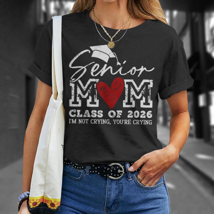 Retro Senior Mom Class Of 2026 I'm Not Crying You're Crying T-Shirt Gifts for Her