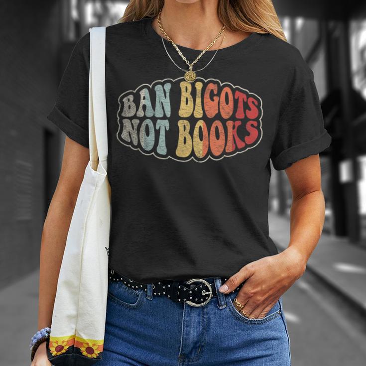 Retro Vintage Ban Bigots Not Books Shirt Free Banned Books T-Shirt Gifts for Her Retro Vintage Ban Bigots Not Books Shirt Free Banned Books T-Shirt Gifts for Her