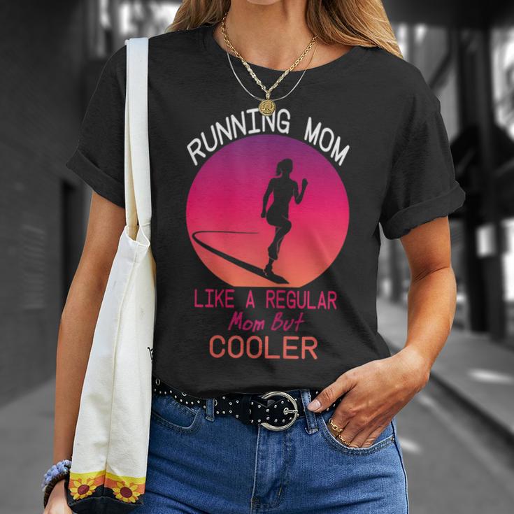 Running Mom Marathon Runner Para El Día De La Madre Camiseta unisex Regalos para ella