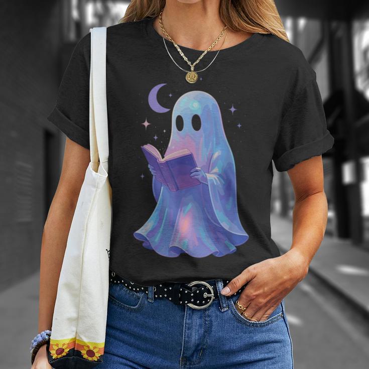 Scary Reading Book Lovers Halloween Costume Pastel Ghost T-Shirt Gifts for Her Scary Reading Book Lovers Halloween Costume Pastel Ghost T-Shirt Gifts for Her