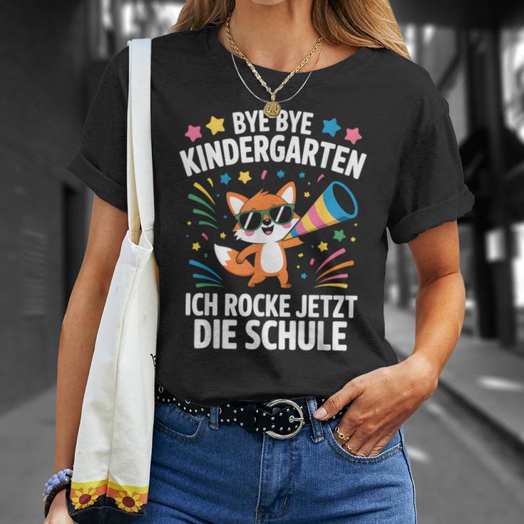 Schulanfangpruch Fuchs Einschulungchulkind 2026 Kinder T-Shirt Geschenke für Sie