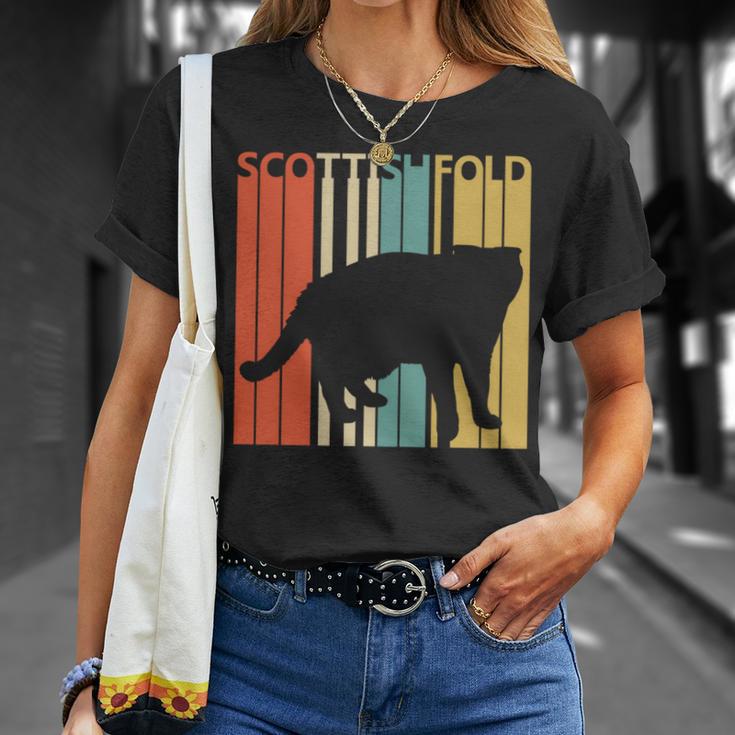 Scottish Fold スコティッシュフォールド ネコ 長袖tシャツ Tシャツ 彼女への贈り物