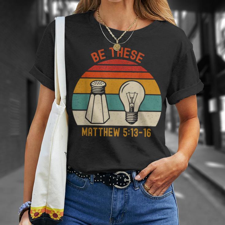Be Thesealt Light キリスト教信仰聖書の言葉 Tシャツ 彼女への贈り物
