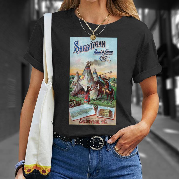 Sheboygan ネイティブアメリカン ウィスコンシン アメリカ 歴史 レトロ Tシャツ 彼女への贈り物