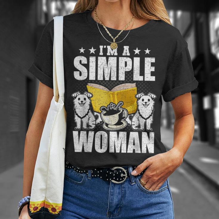 I Am a Simple Woman Book Lover Read T-Shirt Gifts for Her