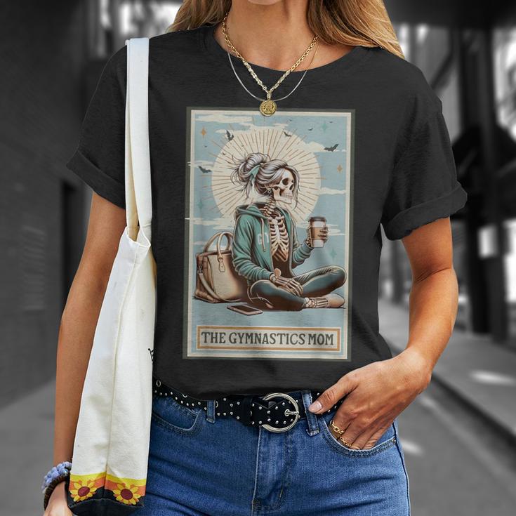 Skeleton Gymnastics Mom Tarot Card Sports Gymnast Women T-Shirt Gifts for Her