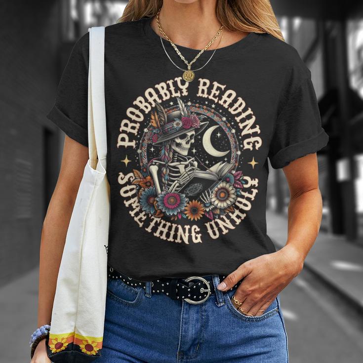 Is That Smutt Books Probably Reading Something Unholy T-Shirt Gifts for Her