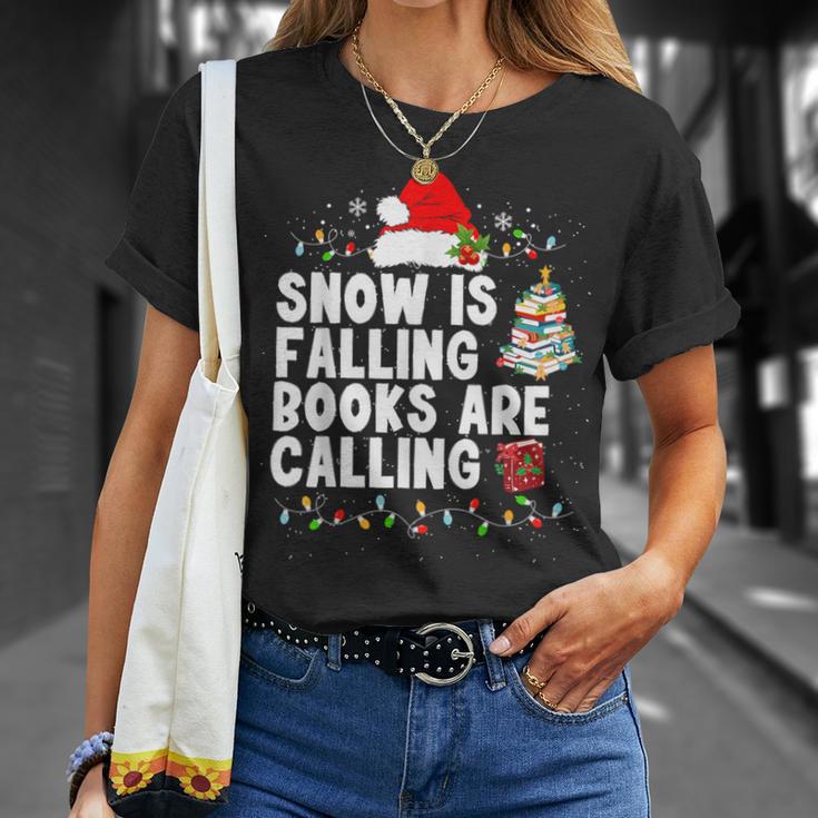 Snow Is Falling Books Are Calling T-Shirt Gifts for Her
