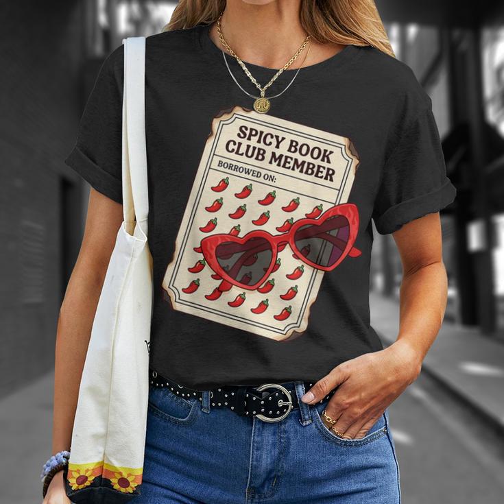 Spicy Book Club Member Romance Fantasy Reader Bookish T-Shirt Gifts for Her