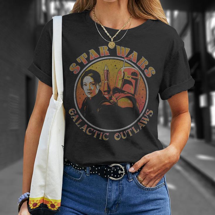 Star Wars The Book Of Boba Fett Galactic Outlaws Vintage T-Shirt Gifts for Her