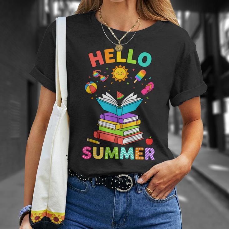 Summer Reading Books Librarian Teacher Last Day Of School T-Shirt Gifts for Her
