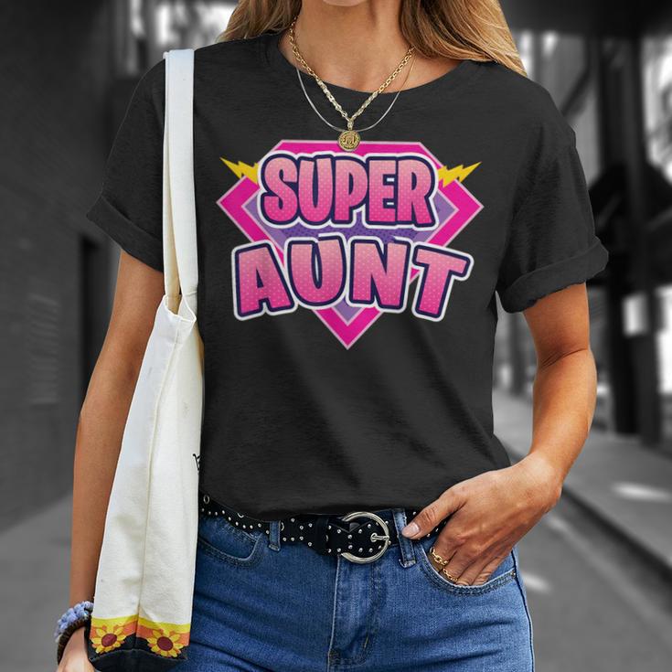 Super Aunt Superhero Grandmother Comic Book Matching T-Shirt Gifts for Her
