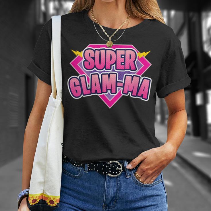 Super Glam-Ma Superhero Grandmother Comic Book T-Shirt Gifts for Her
