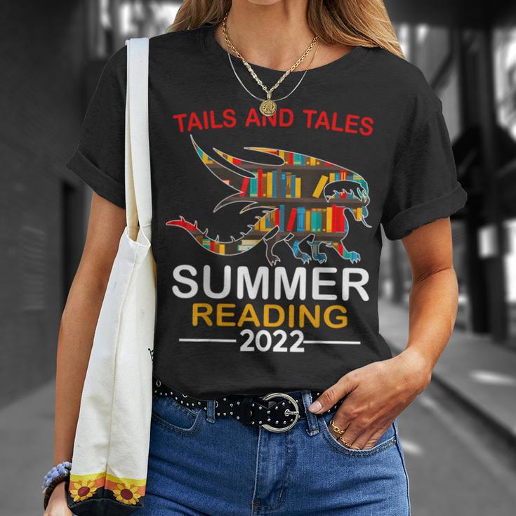 Tails And Tales Summer Reading 2022 Book Reading Teen Dragon T-Shirt Gifts for Her Tails And Tales Summer Reading 2022 Book Reading Teen Dragon T-Shirt Gifts for Her