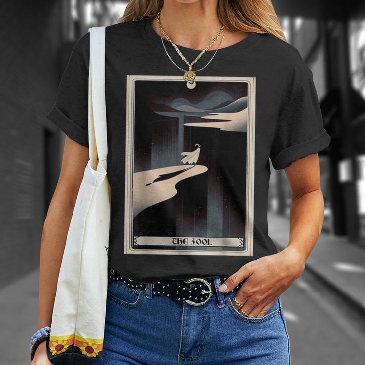 Tarot Cards Guide Book Esoteric Mysticism Clothing The Fool Tarot Card -Adults & Kids Small Short Sleeve Crew Neck Classic Fit T-Shirt Gifts for Her