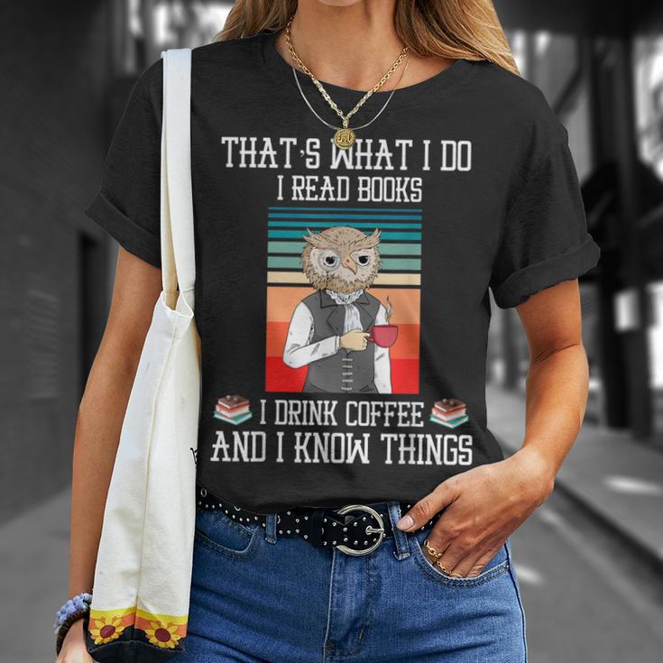 That's What i Do i Read Books i Drink Coffee Owl Teacher For Men Women Kids T-Shirt Gifts for Her That's What i Do i Read Books i Drink Coffee Owl Teacher For Men Women Kids T-Shirt Gifts for Her