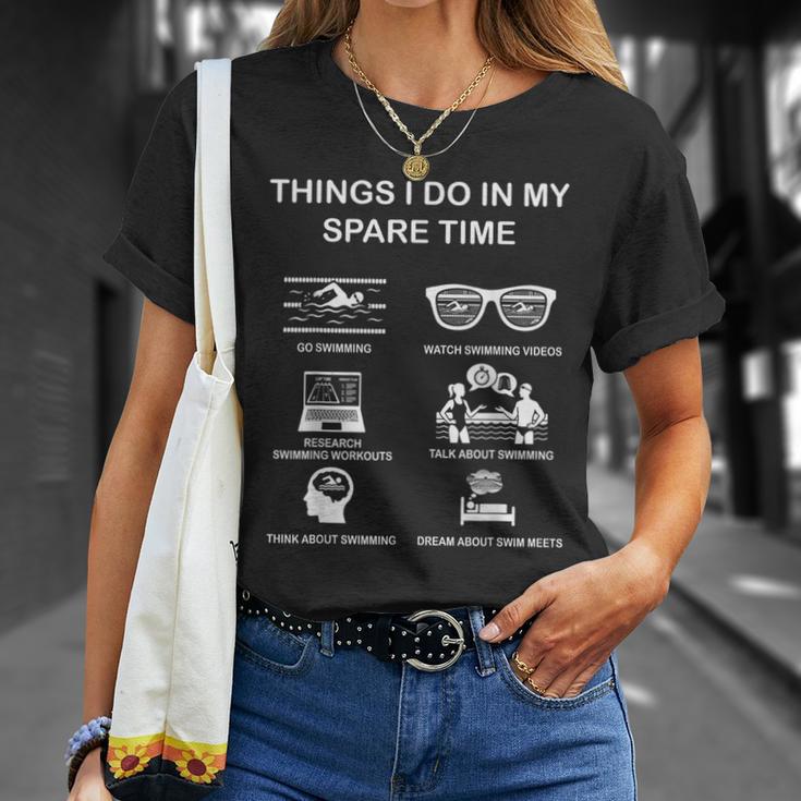 Things I Do In Mypare Time スイミング スイマー ユーモア Tシャツ 彼女への贈り物