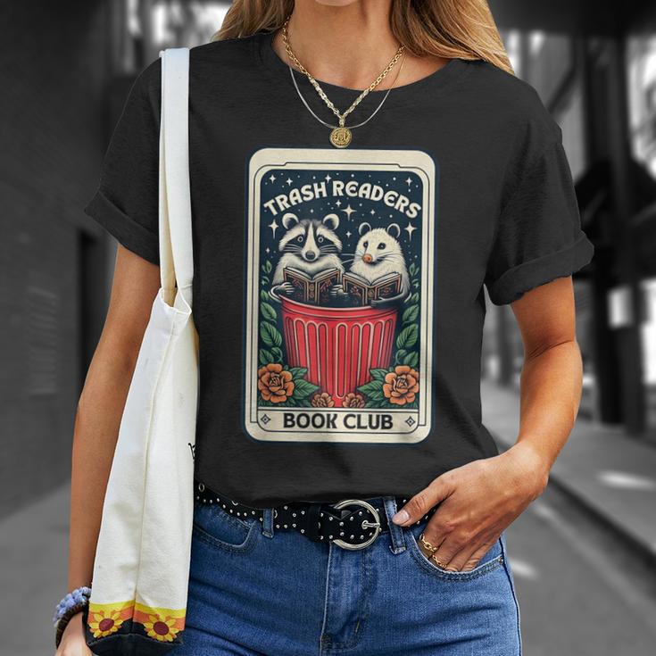 Trash Readers Book Club Cute Raccoon Opossum Bookish T-Shirt Gifts for Her