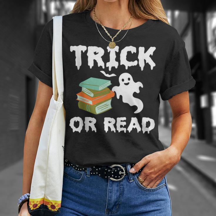 Trick Or Read Halloween Books Halloween Read Trick Or Read T-Shirt Gifts for Her