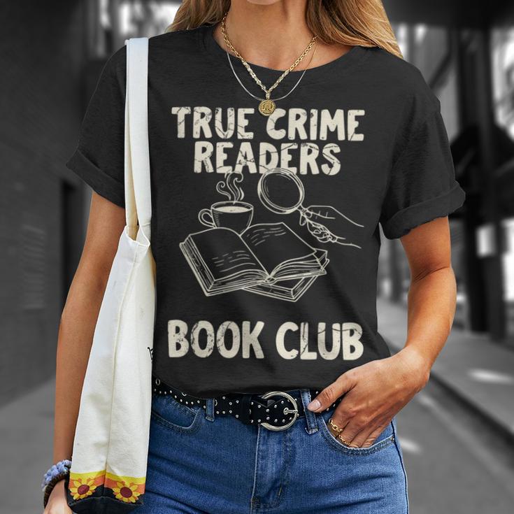 True Crime Readers Book Club Coffee Lovers T-Shirt Gifts for Her True Crime Readers Book Club Coffee Lovers T-Shirt Gifts for Her