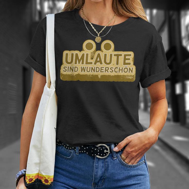 Umlautes Are Beautiful Umlautesドイツ語 Tシャツ 彼女への贈り物