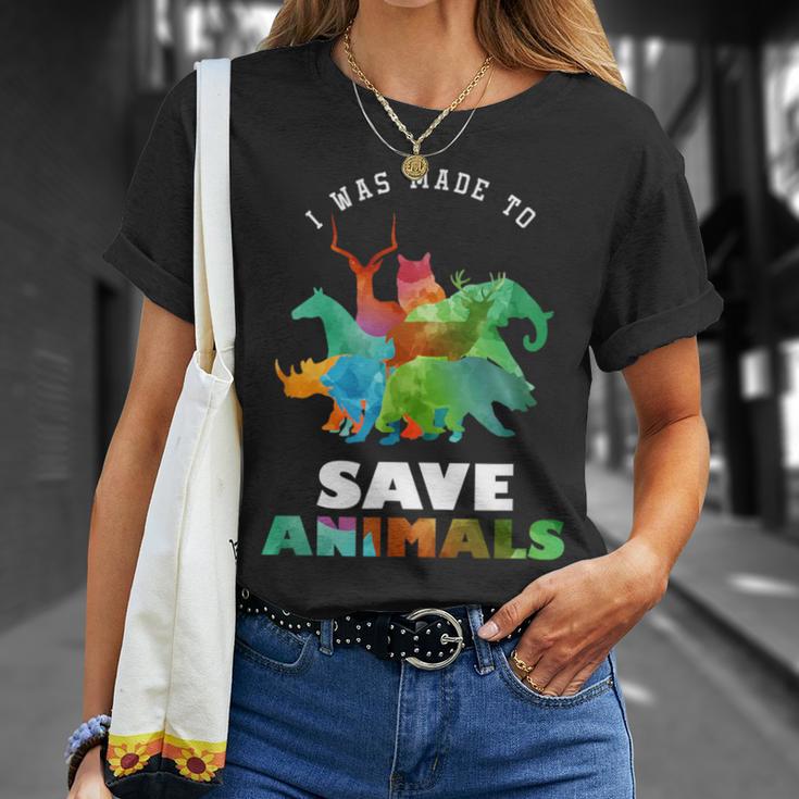 Uneterinario Paraalvar A Un Animal Rescatado Como Camiseta unisex Regalos para ella