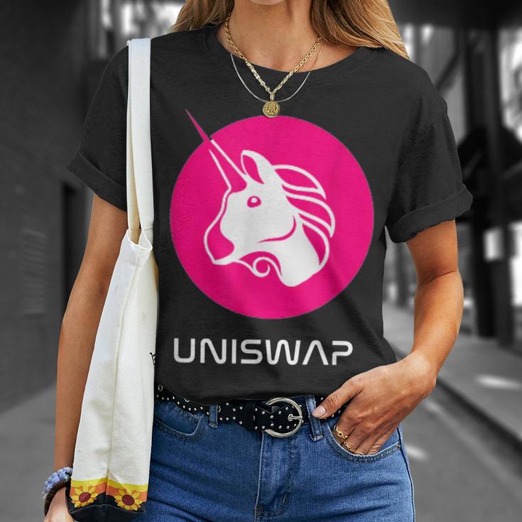 Uniswap Dex、Crypto Defi、分散型アプリケーション交換 Tシャツ 彼女への贈り物