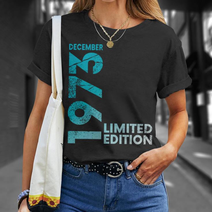 Vintage 50 Birthday I Limited Edition December 1973 長袖tシャツ Tシャツ 彼女への贈り物