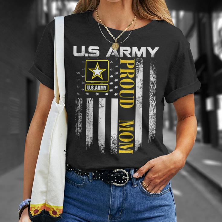 Vintage Army Proud Mom With American Flag T-Shirt Gifts for Her Vintage Army Proud Mom With American Flag T-Shirt Gifts for Her