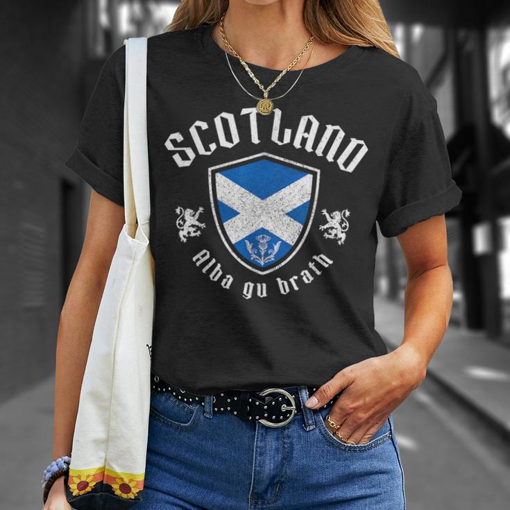 We Lovecotland Alba Gu Brath スコットランド国旗 プライド ヴィンテージ Tシャツ 彼女への贈り物