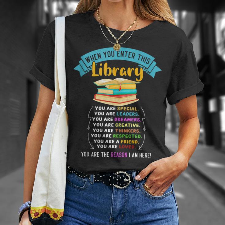 When You Enter This Library Book Reading Lover Reader T-Shirt Gifts for Her When You Enter This Library Book Reading Lover Reader T-Shirt Gifts for Her